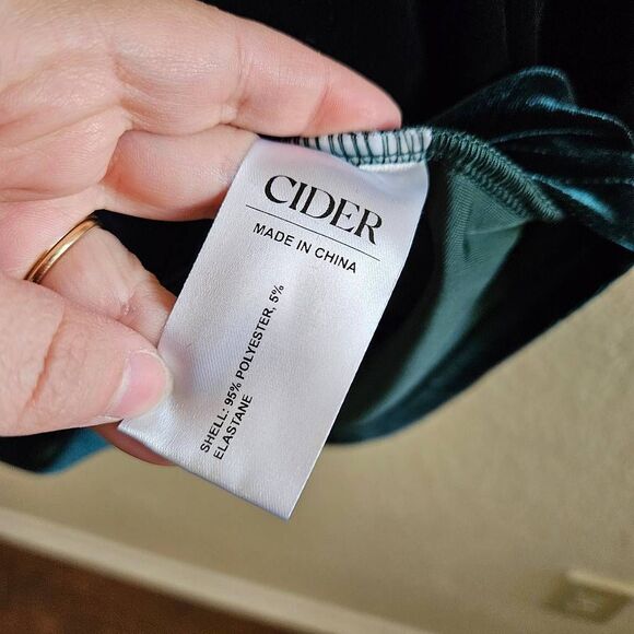 NWT Cider Velvet Boat Neck Ruched Mini Dress - Picture 5 of 9